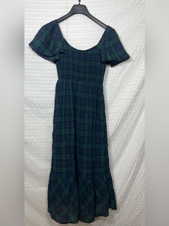 Vineyard Vines Dresses & Skirts - Vineyard Vines Plaid Flutter Sleeve Maxi Dress size Small
